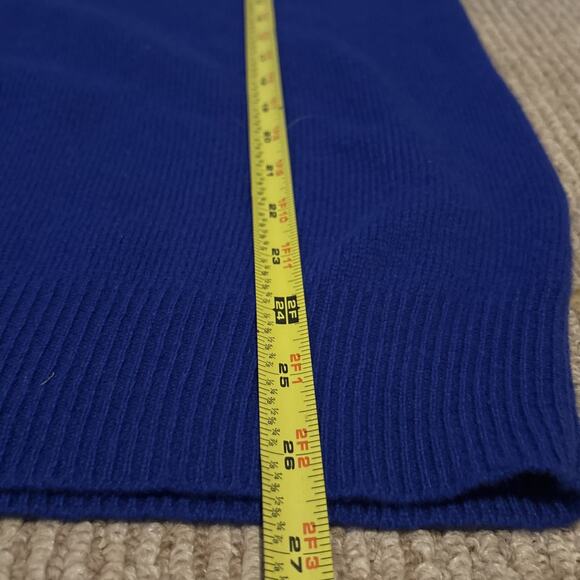 Vintage Polo Ralph Lauren Blue 100% Lambs Wool Sweater Men's Size Large - Picture 7 of 9